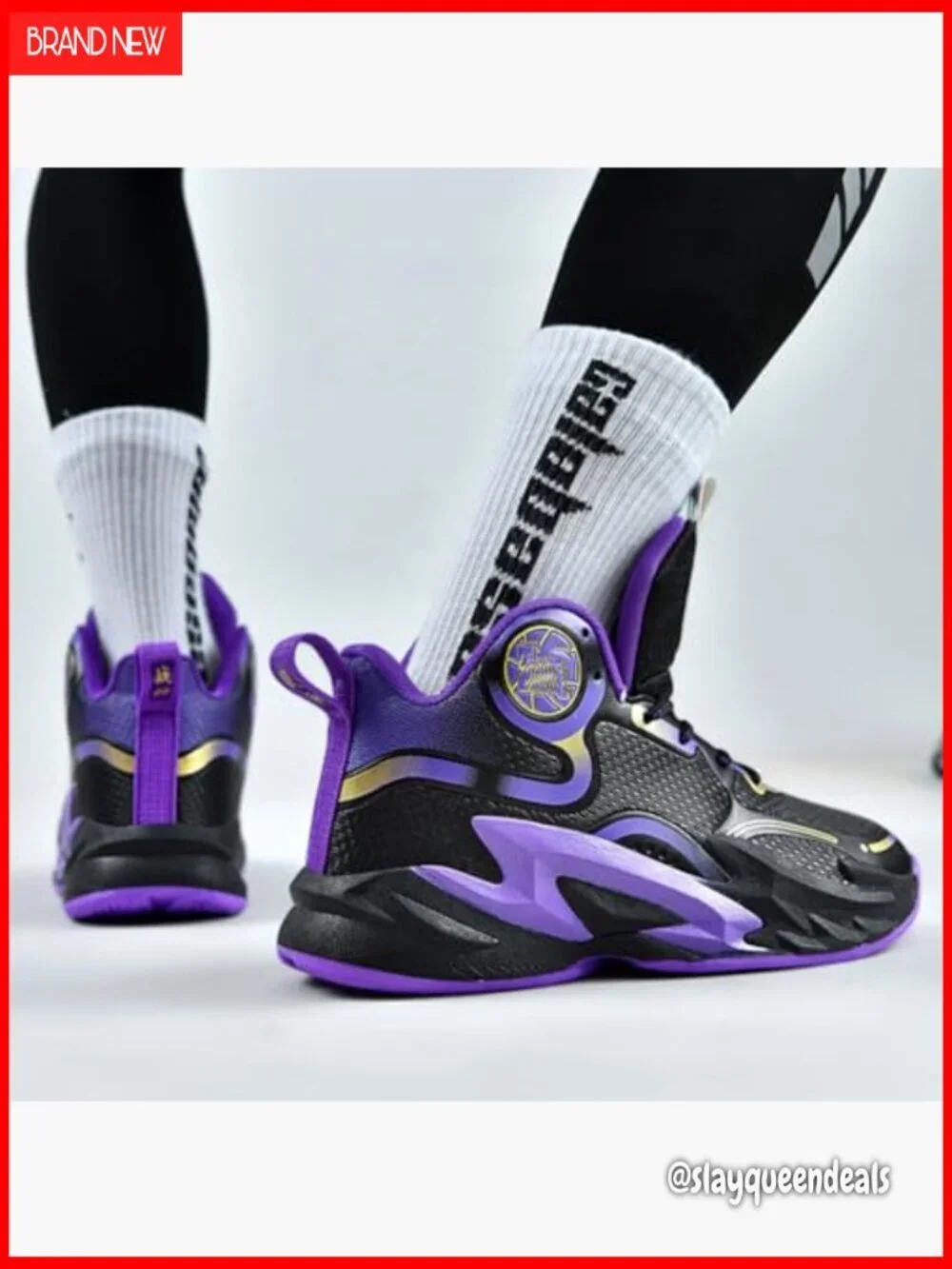High Top Basketball Sneakers, Athletic Shoes, Non-Slip Running, Cushioned